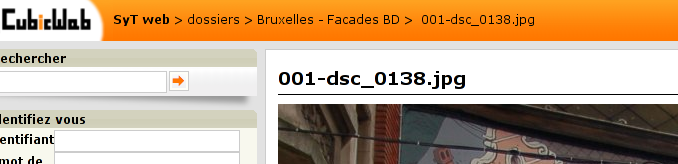 screenshot of the breadcrumb component