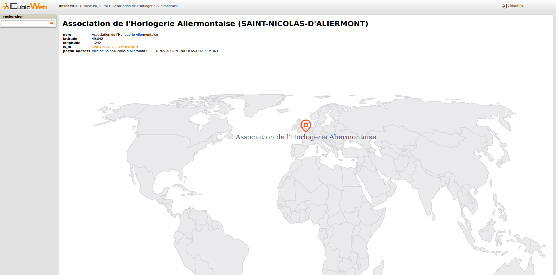 Our application with a World Map.